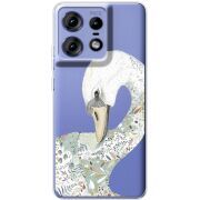 Прозрачный чехол BoxFace Motorola Edge 50 Pro Swan