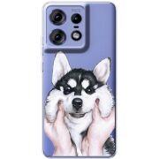 Прозрачный чехол BoxFace Motorola Edge 50 Pro Husky