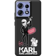 Черный чехол BoxFace Motorola Edge 50 Pro For Karl