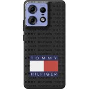 Черный чехол BoxFace Motorola Edge 50 Pro Tommy Print