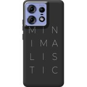 Черный чехол BoxFace Motorola Edge 50 Pro Minimalistic