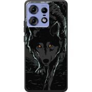 Черный чехол BoxFace Motorola Edge 50 Pro Wolf