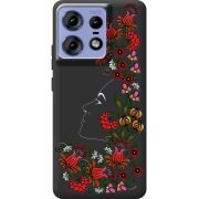 Черный чехол BoxFace Motorola Edge 50 Pro 3D Ukrainian Muse