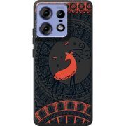 Черный чехол BoxFace Motorola Edge 50 Pro Ornament