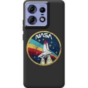 Черный чехол BoxFace Motorola Edge 50 Pro NASA