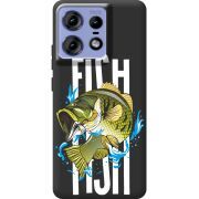 Черный чехол BoxFace Motorola Edge 50 Pro Fish