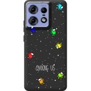 Черный чехол BoxFace Motorola Edge 50 Pro Among Us Invisible