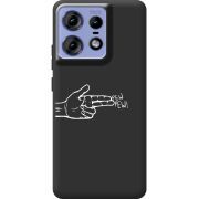 Черный чехол BoxFace Motorola Edge 50 Pro Pew Pew
