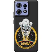 Черный чехол BoxFace Motorola Edge 50 Pro NASA Spaceship