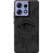 Черный чехол BoxFace Motorola Edge 50 Pro Eye