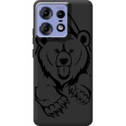 Черный чехол BoxFace Motorola Edge 50 Pro Grizzly Bear