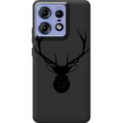 Черный чехол BoxFace Motorola Edge 50 Pro Deer