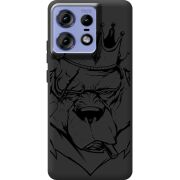 Черный чехол BoxFace Motorola Edge 50 Pro Bear King