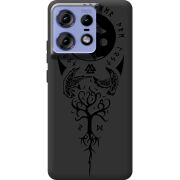 Черный чехол BoxFace Motorola Edge 50 Pro Hugin and Munin