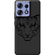 Черный чехол BoxFace Motorola Edge 50 Pro Tiger