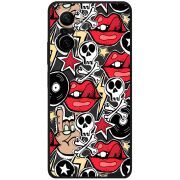 Черный чехол BoxFace Xiaomi Poco F3 Rock Graffiti