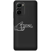Черный чехол BoxFace Xiaomi Poco F3 Pew Pew