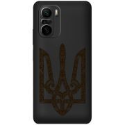 Черный чехол BoxFace Xiaomi Poco F3 Ukrainian Trident