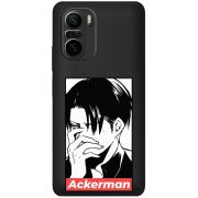 Черный чехол BoxFace Xiaomi Poco F3 Attack On Titan - Ackerman