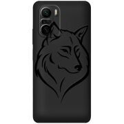 Черный чехол BoxFace Xiaomi Poco F3 Wolf