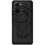 Черный чехол BoxFace Xiaomi Poco F3 Lion