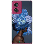 Чехол BoxFace Motorola Edge 50 Fusion Exquisite Blue Flowers