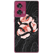 Чехол BoxFace Motorola Edge 50 Fusion Snake Rose