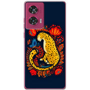 Чехол BoxFace Motorola Edge 50 Fusion Petrykivka Leopard