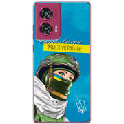 Чехол BoxFace Motorola Edge 50 Fusion Захисниця з України