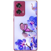 Чехол BoxFace Motorola Edge 50 Fusion Orchids and Butterflies