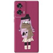 Прозрачный чехол BoxFace Motorola Edge 50 Fusion Winter Morning Girl