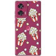 Прозрачный чехол BoxFace Motorola Edge 50 Fusion с 3D-глазками Popcorn