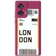 Прозрачный чехол BoxFace Motorola Edge 50 Fusion Ticket London