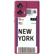 Прозрачный чехол BoxFace Motorola Edge 50 Fusion Ticket New York