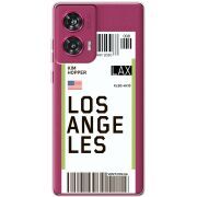 Прозрачный чехол BoxFace Motorola Edge 50 Fusion Ticket Los Angeles