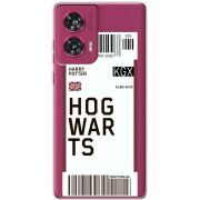 Прозрачный чехол BoxFace Motorola Edge 50 Fusion Ticket Hogwarts