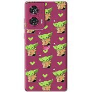 Прозрачный чехол BoxFace Motorola Edge 50 Fusion Pattern Baby Yoda
