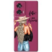 Прозрачный чехол BoxFace Motorola Edge 50 Fusion Follow Your Dreams