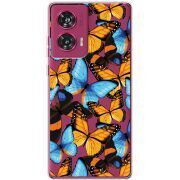 Прозрачный чехол BoxFace Motorola Edge 50 Fusion Butterfly Morpho