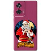 Прозрачный чехол BoxFace Motorola Edge 50 Fusion Cool Santa