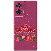 Прозрачный чехол BoxFace Motorola Edge 50 Fusion Merry Christmas