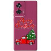 Прозрачный чехол BoxFace Motorola Edge 50 Fusion Holiday Car