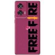 Прозрачный чехол BoxFace Motorola Edge 50 Fusion Free Fire Black Logo
