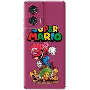 Прозрачный чехол BoxFace Motorola Edge 50 Fusion Super Mario
