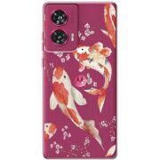 Прозрачный чехол BoxFace Motorola Edge 50 Fusion Japanese Koi Fish