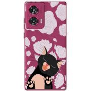 Прозрачный чехол BoxFace Motorola Edge 50 Fusion Meow