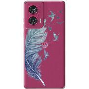 Прозрачный чехол BoxFace Motorola Edge 50 Fusion Feather