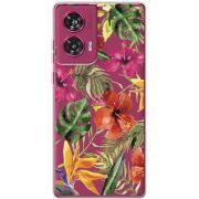 Прозрачный чехол BoxFace Motorola Edge 50 Fusion Tropical Flowers