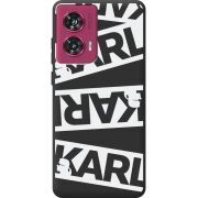 Черный чехол BoxFace Motorola Edge 50 Fusion White Karl