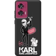 Черный чехол BoxFace Motorola Edge 50 Fusion For Karl